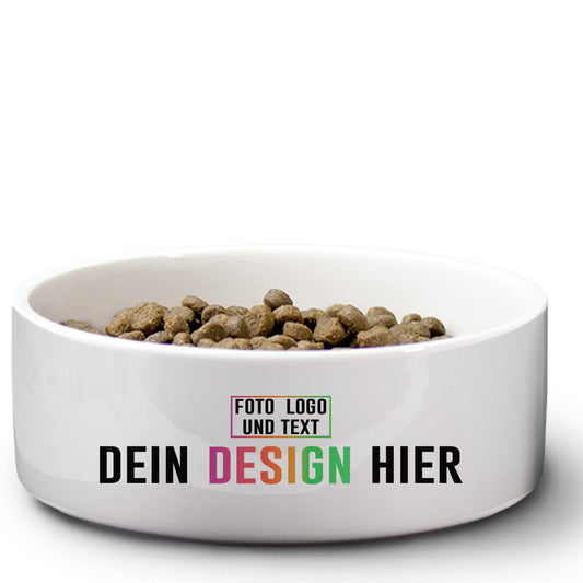 Futternapf, Servierschüssel einfach bedrucken lassen