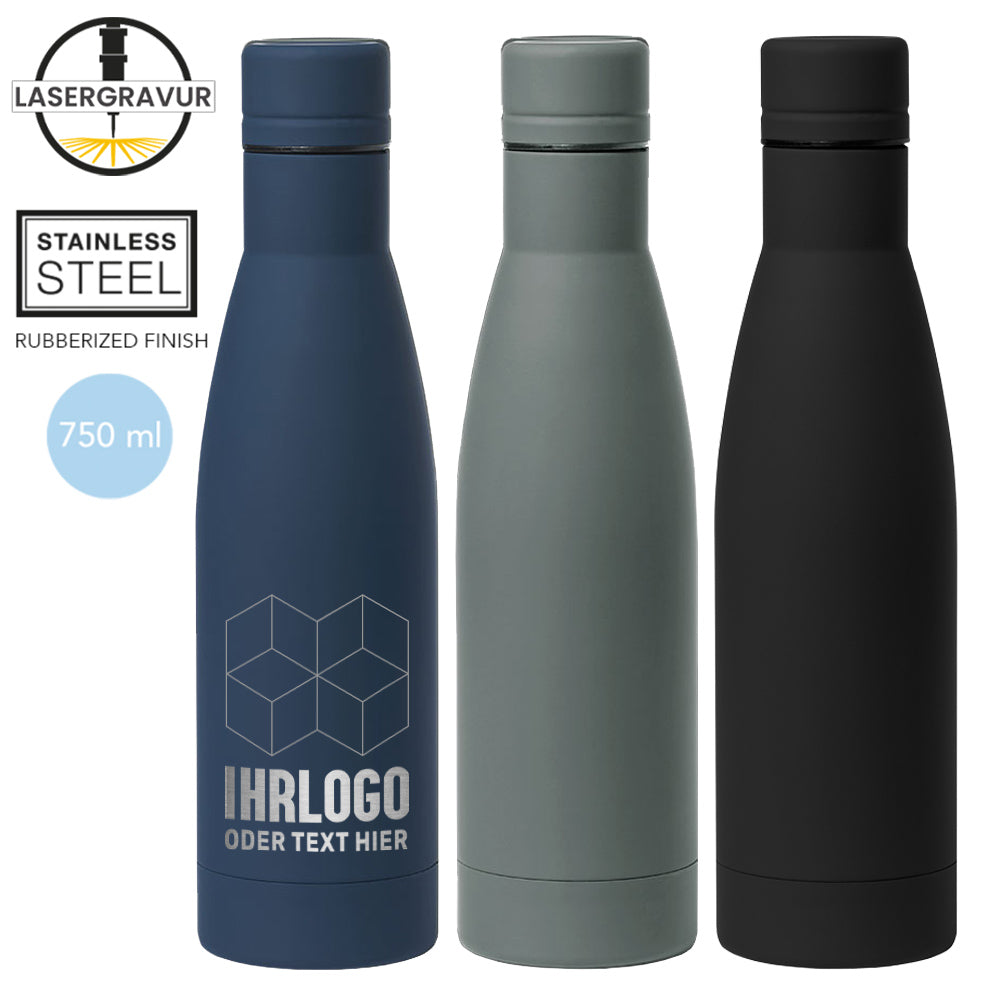 Garrix Trinkflasche mattiert mit Lasergravur - in 3 Farben erhältlich