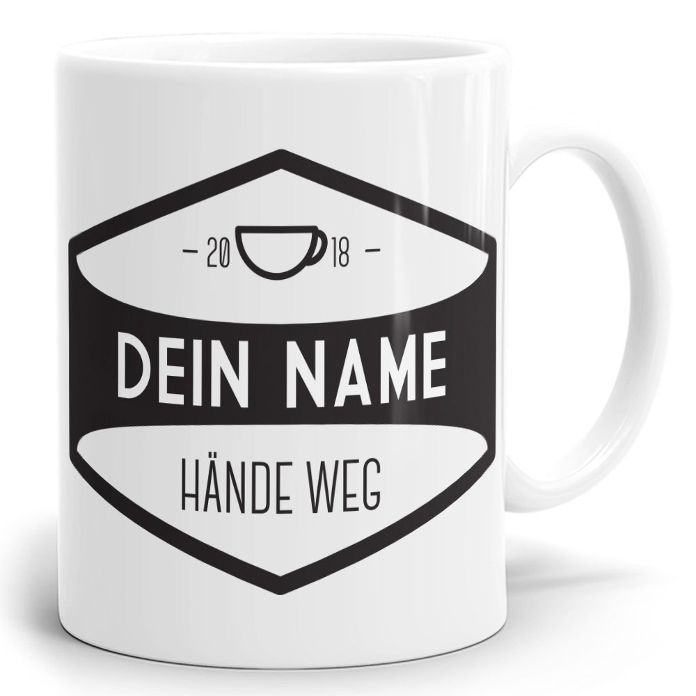 Vintage Kaffeetasse mit Vintage 04 Design