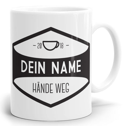 Vintage Kaffeetasse mit Vintage 04 Design