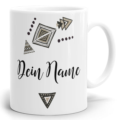 Tasse Arrow Art mit eigenem Namen pesonalisieren