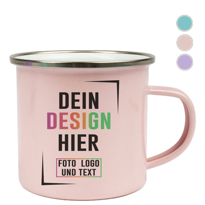 Light Pink Edelstahl Tasse personalisieren
