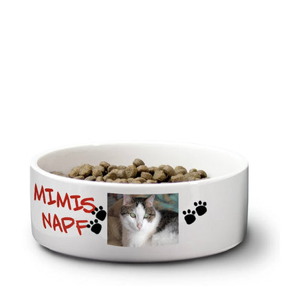 Katzen Futternapf in klein mit Beispieldruck