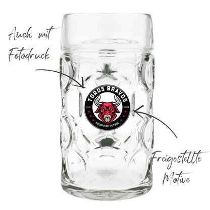 Beispiel Produktfoto Maßkrug 1 Liter zum selbst gestalten ab 1 Stck.