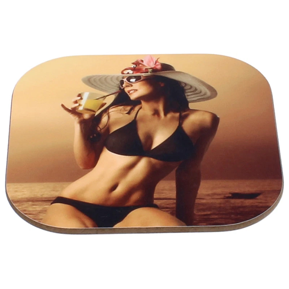 Beispiel Druck Hartfaseruntersetzer