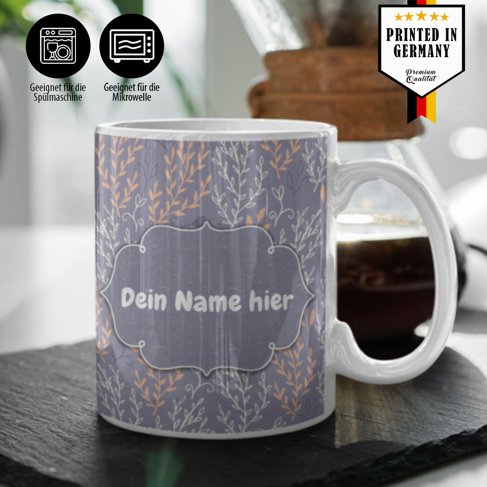 Panoramatasse Ast und Strauch Qualität aus Keramik