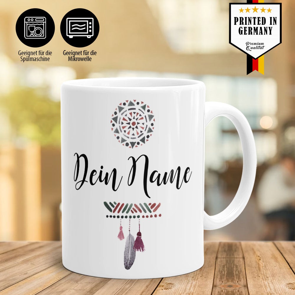 Wasserfarben Indiana Motiv für die Spülmaschine und Mikrowelle