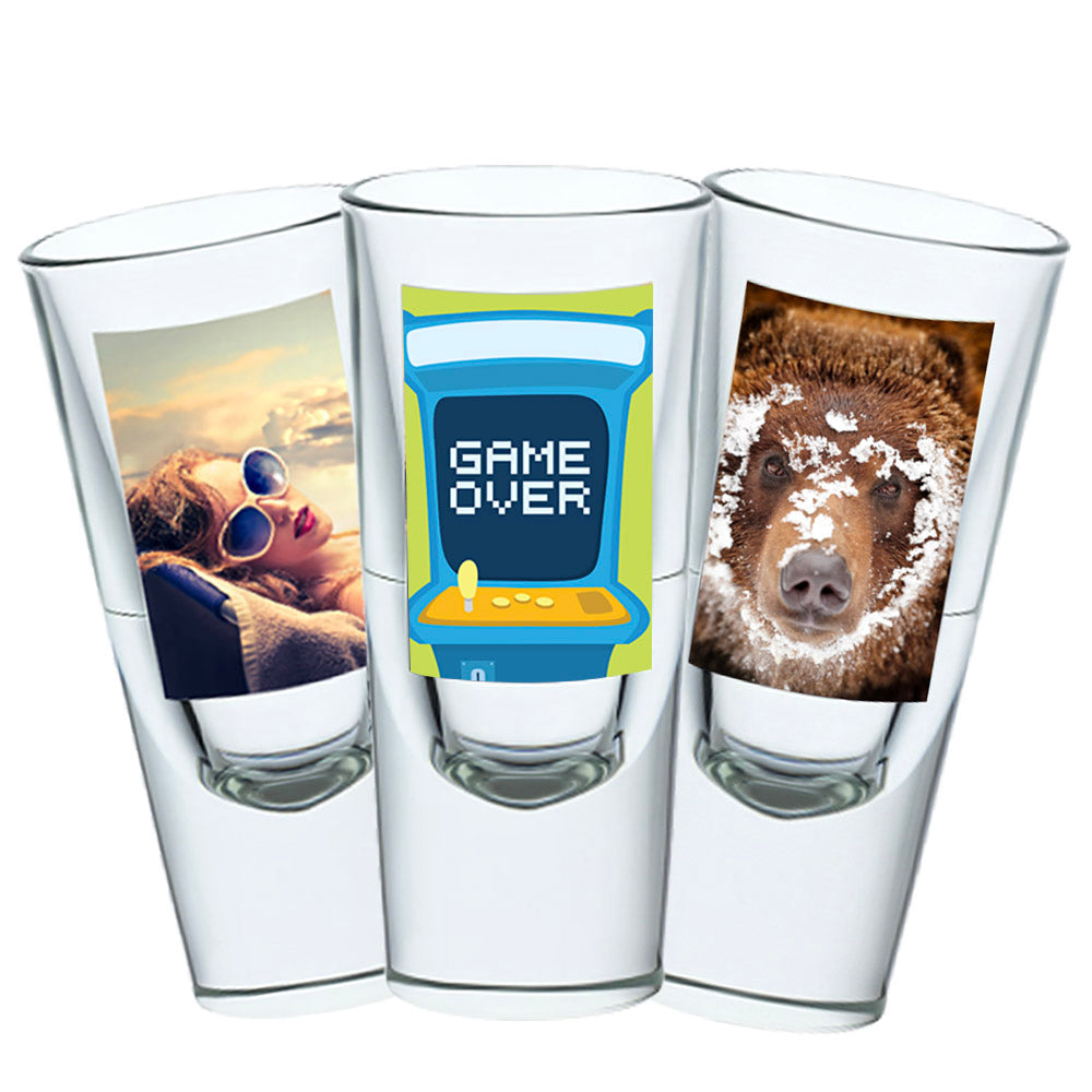 3 Stck. Spirituosenglas mit unterschiedlichem Druck