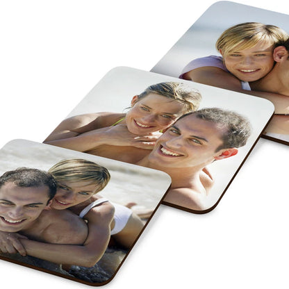 Hartfaser-Kork Untersetzer schon ab 1 Stck. mit Foto oder Logo Bedrucken