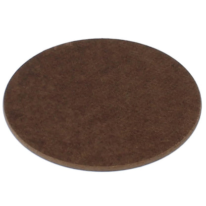 Die Rückseite vom Hartfaser Untersetzer in rund