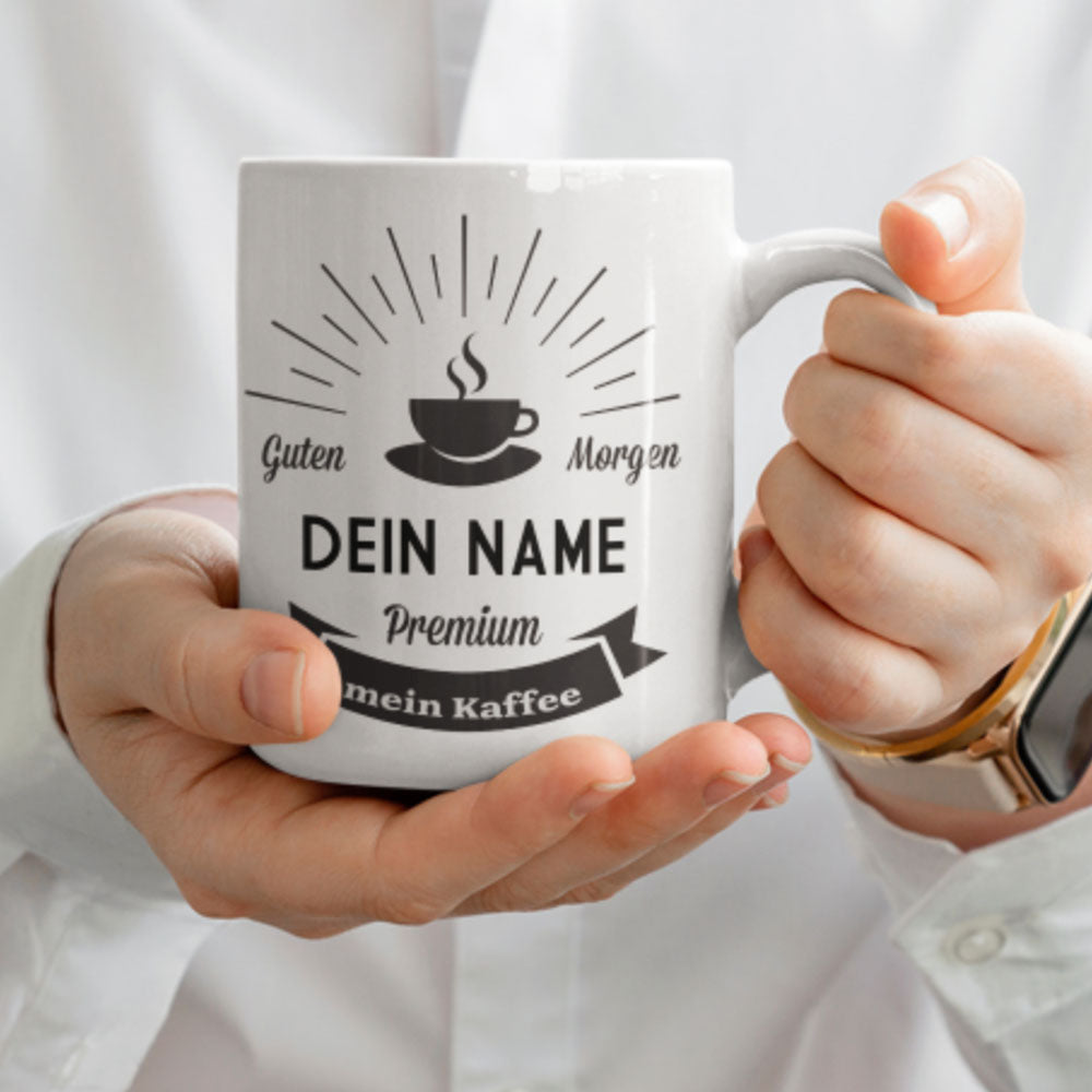 VINT-05 Namenstasse Beispiel Foto in der Hand eines Menschen