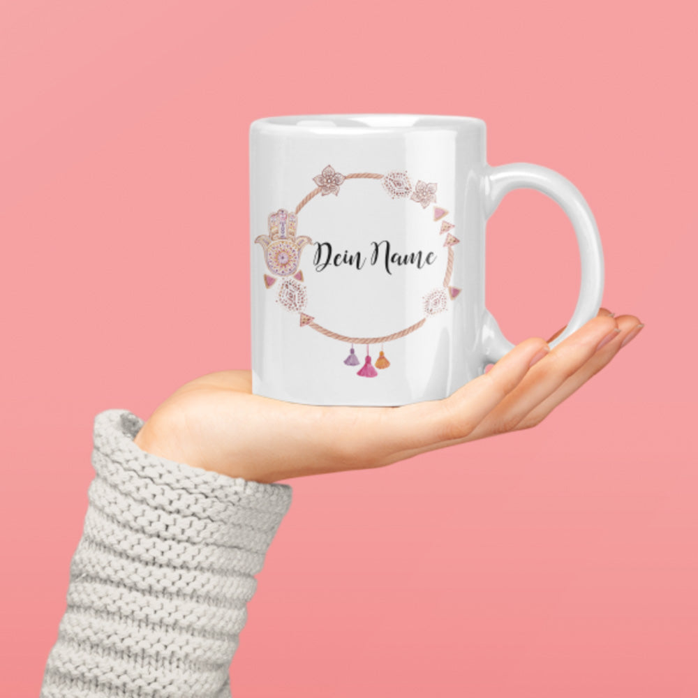 Spiritueller Kranz Namenstasse mit Namen   beschriften