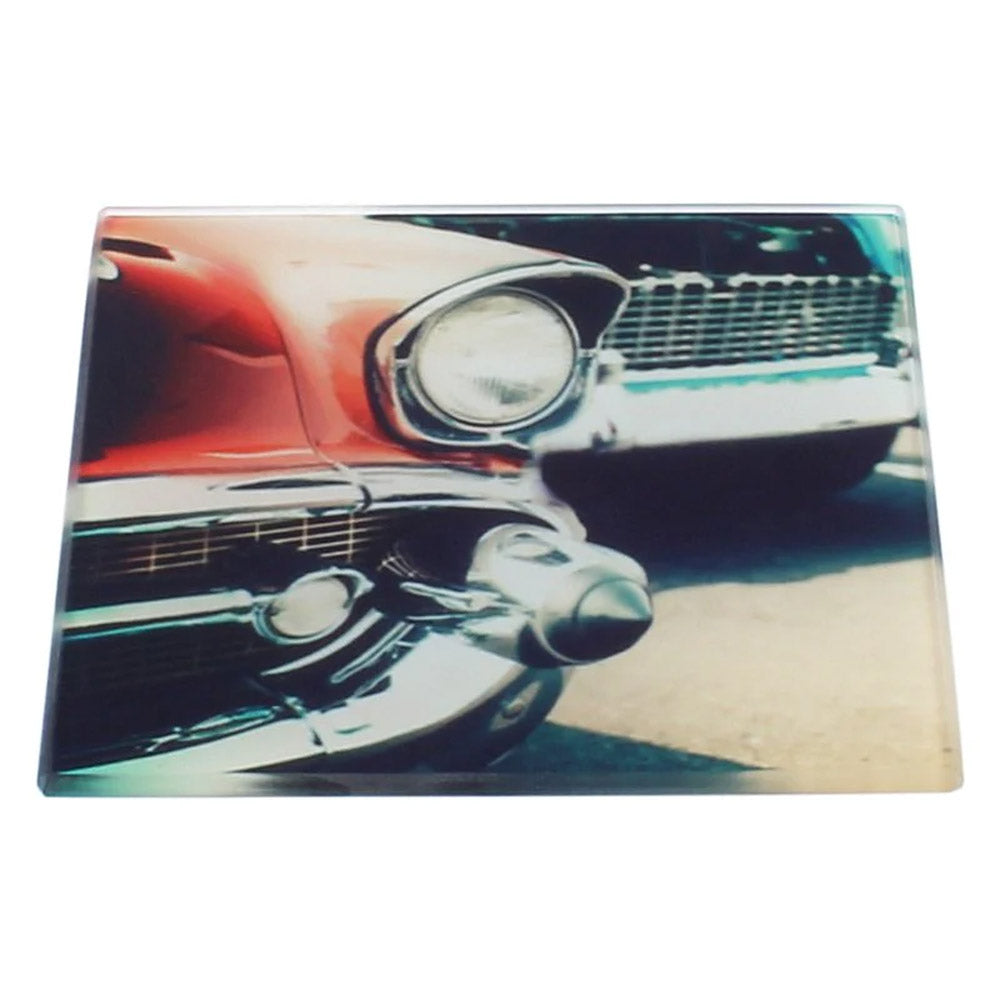 Untersetzer aus Glas rechteckig mit Beispieldruck