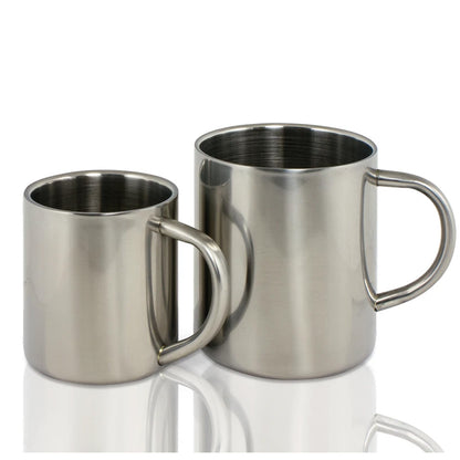 Größenvergleich der Edelstahltassen bei Fototassen.de