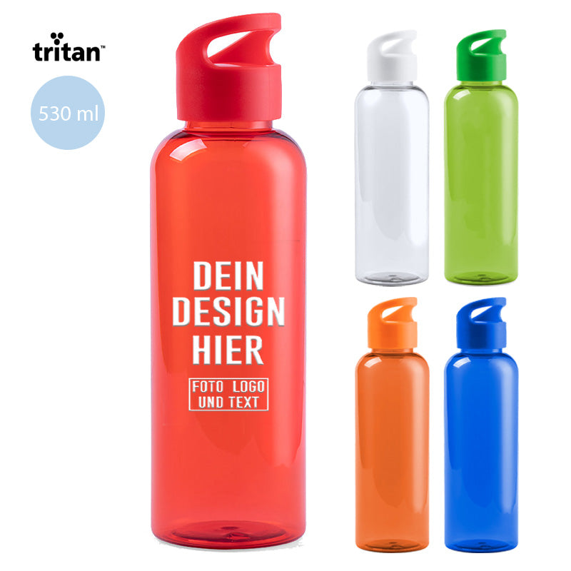 Tritan® Trinkflasche personalisieren in der Farbe: Rot