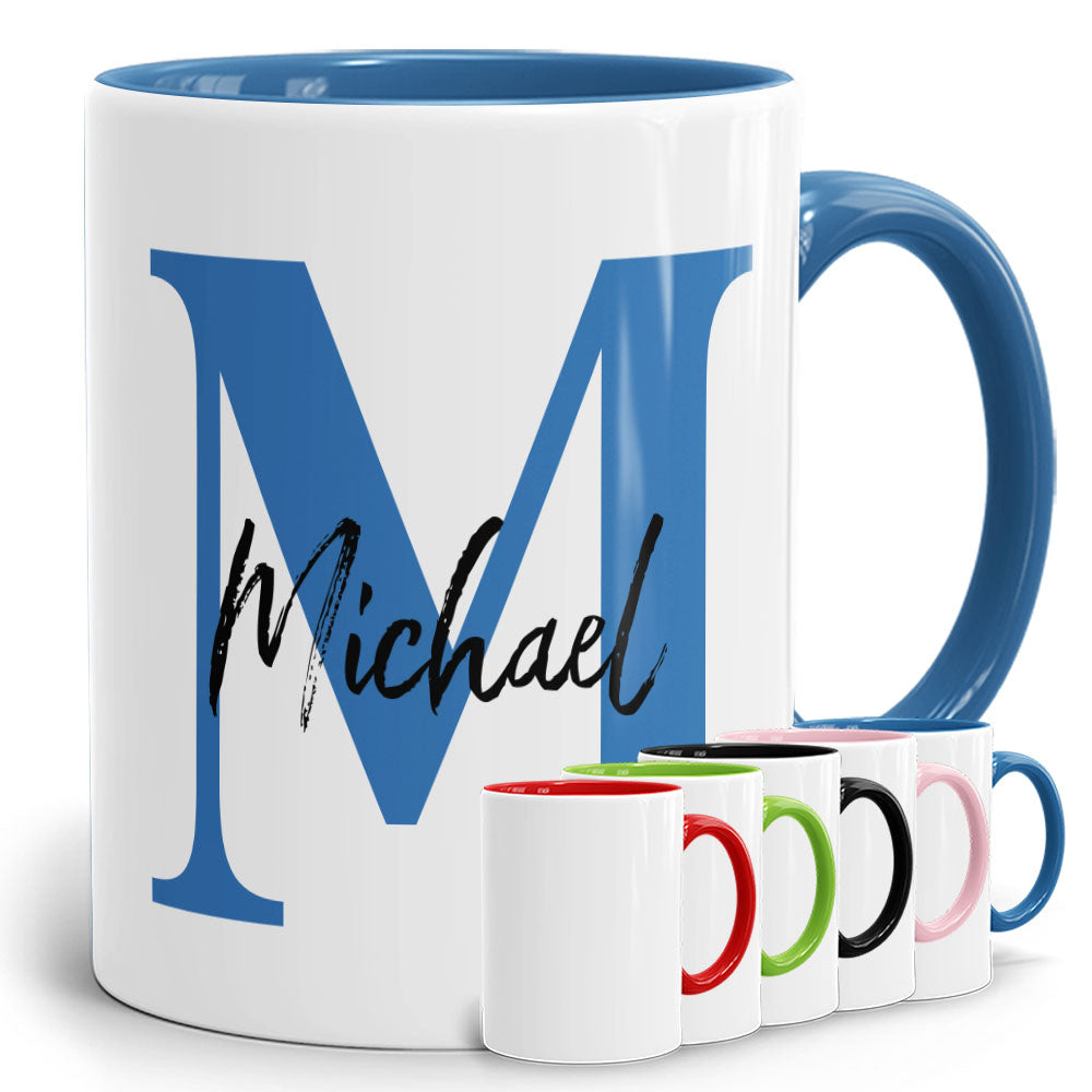 Initial Tasse Cambridge mit Anfangsbuchstabe und Name